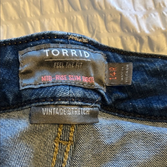 Torrid Mid Rise Slim Boot 14 - Picture 3 of 3